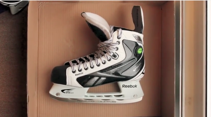 Reebok White K Ice Hockey Skates Video 