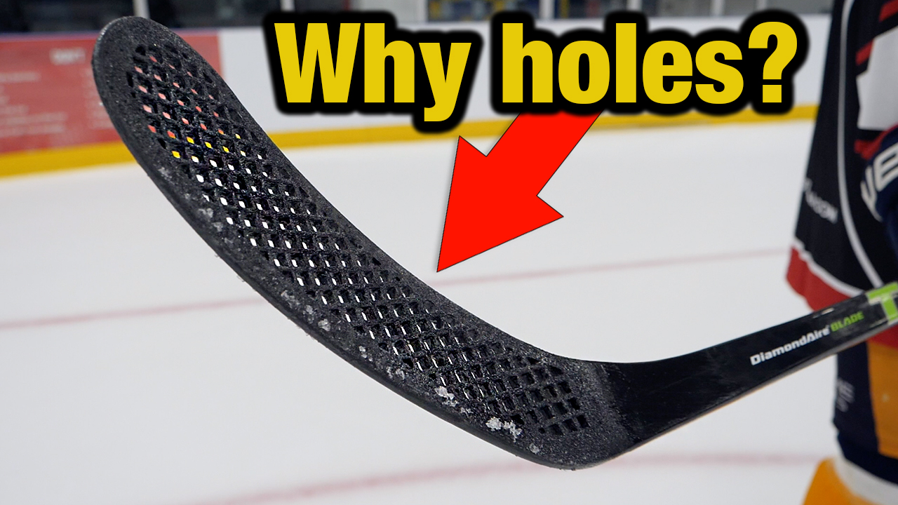 Holes in a hockey stick blade!? TOVI Hockey Sticks with DiamondAire